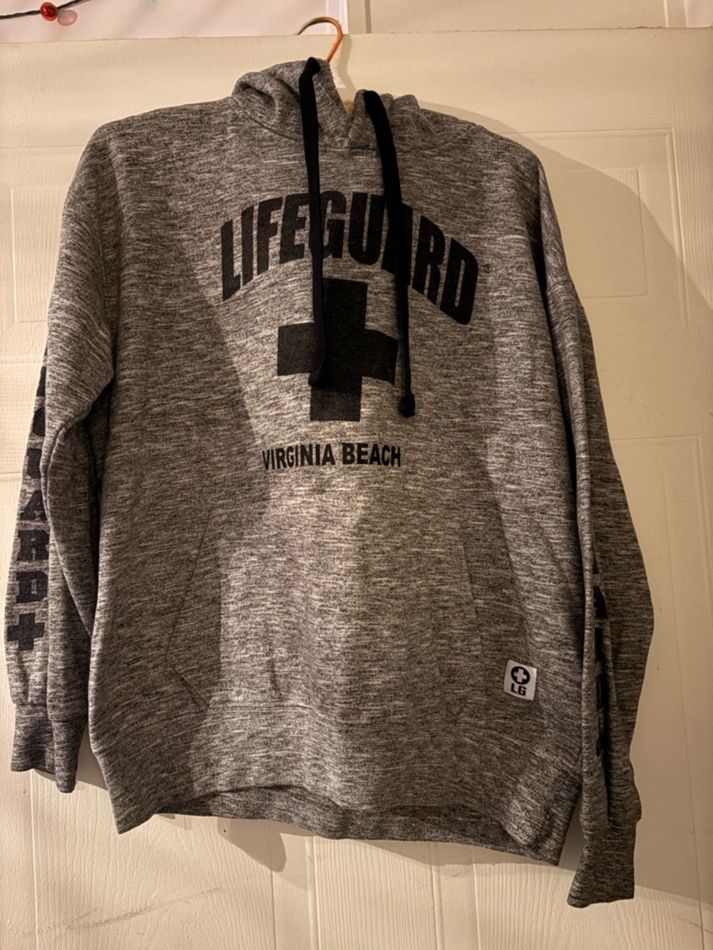 Virginia Beach Lifeguard Gray Hooded Sweatshirt